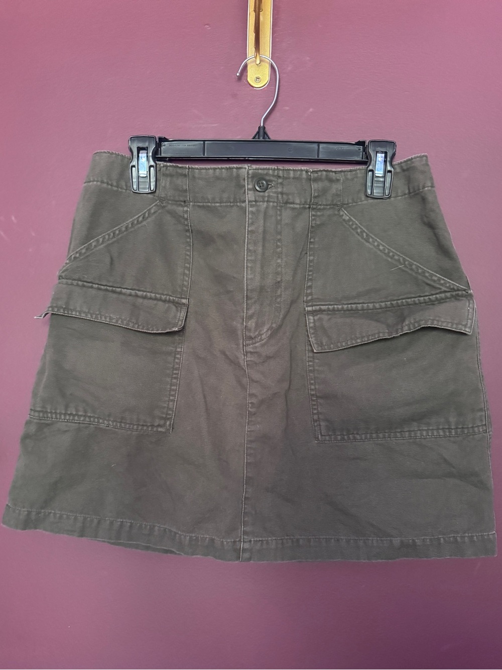 Gap army green cargo skirt